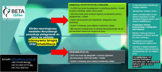 Pielęgniarka – Klinika w Erlangen